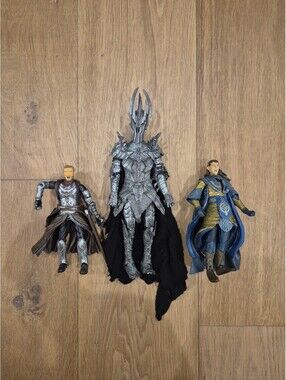 Lord of the Rings Battle Of The Last Alliance Toybiz Sauron + Elendil Gil-Galad